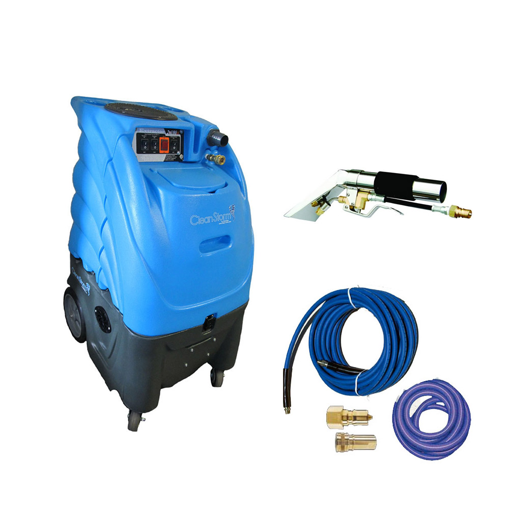 Clean Storm 12-3100-H Set, 12gal 100psi HEATED Dual 3 Stage Vacs, Hose Set Wand, Upholstery and Carpet Extractor