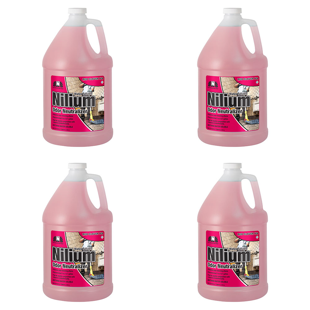 Nilodor 128 WST Nilium Red Clover Tea Water Based Deodorizer (Case of 4x Gallons) GTIN 20021883021313