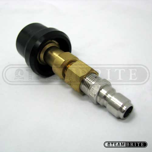 3/8 Stainless Steel Male QD To 1/4in, Insulated Carpet And Tile Cleaning Female QD Adapter, 20130115