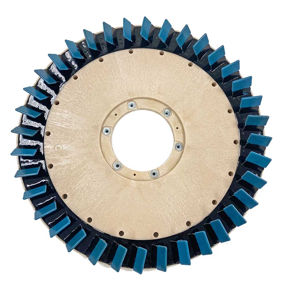 Malish 50215CW Diamond Devil Blue Grind Tool For Floor Buffers and Auto Scrubbers 15in 36 Blades Clock Wise 6-15129-91015-1