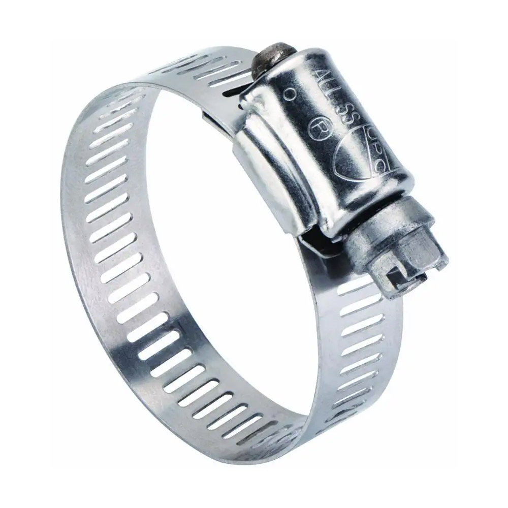 Clean Storm Stainless 830189 Hose Clamp 1/2in Wide Grip up to 1-1/4 inches with Steel Nut 600012