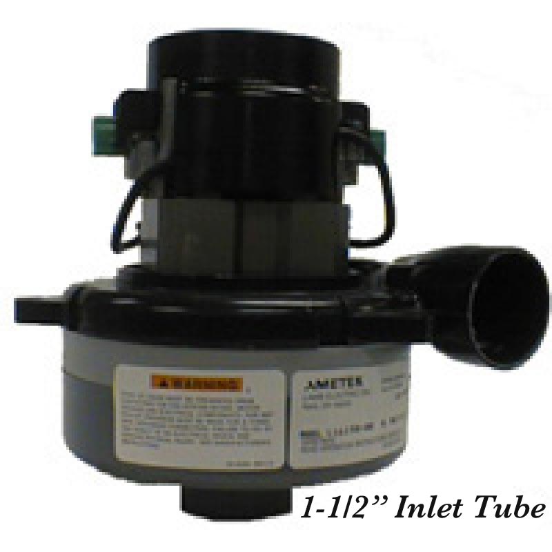 Ametek Lamb 9.107-722.0, 993-2890 Vacuum Motor, 36V Tangential discharge, 2 Stage w/1.5in Inlet Tube