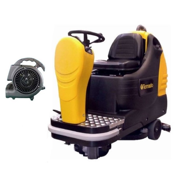 20231346 Tornado 99772 BD 26 27 24v Ride-On Automatic Scrubber Mach Only and Air Mover Freight Included