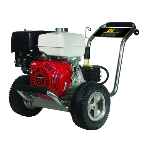 BE Pressure PE-4013HWPSGEN Stainless Steel Cold Water Pressure Washer Honda Engine 4000psi 4gpm 777897105698