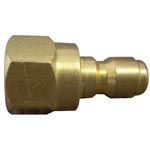 BR335, Pressure Washing Quick Connect, 1/4in MALE FLO-THRU Plug X 1/4in, FPT 8.750-695.0  85.300.101