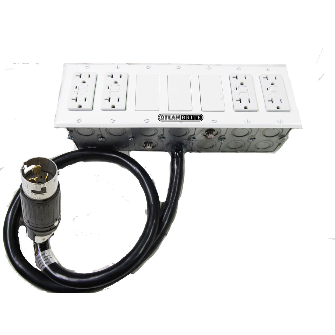 Electrical Converter 240V 4 wire 60 amp CS8269 Plug 120V 4 Gang GFCI 8 outlets Breakers Generator Adapter 73946112