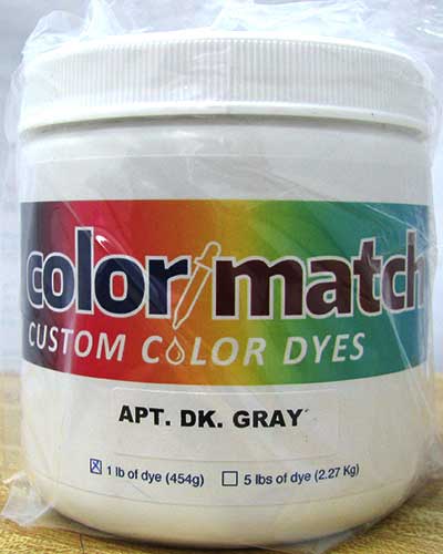 Color Match Carpet Dye - Apartment Dark Gray - 1LB [D16D-1D]  CR7709