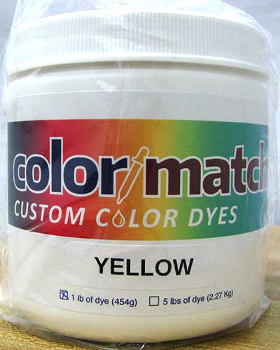 Color Match Carpet Dye - Yellow - 1LB D07-1D