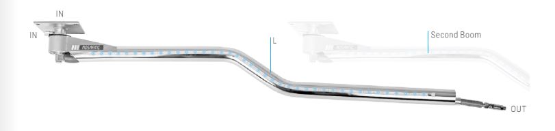 Mosmatic Ceiling Boom with LED DKZbl 65.219 5 ft 1 in X 15 ft X 36 in