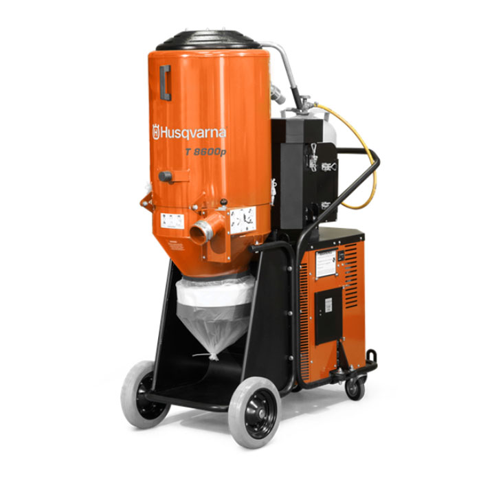 Demo Husqvarna Pullman Ermator T 8600 P Propane HEPA Concrete Dust Hepa Slurry Vacuum Unit 967664801A 805544261654
