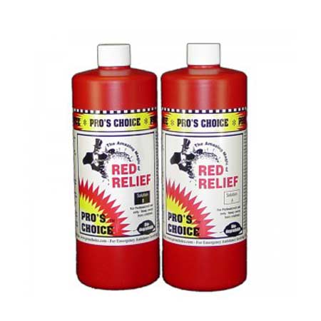 Pros Choice C3010 Red Relief Single Quart Set 2 x 16oz Bottles  111055  1605-1512 GTIN 078345002720