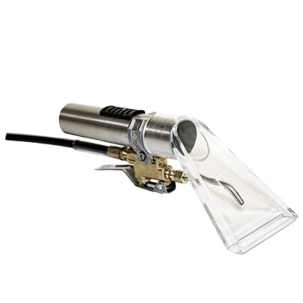 PMF Clear See-Thru Plastic Head Detailer, Internal Spray, with 500 psi Brass Valve, Whip Upholstery, Auto, Mattress Wand