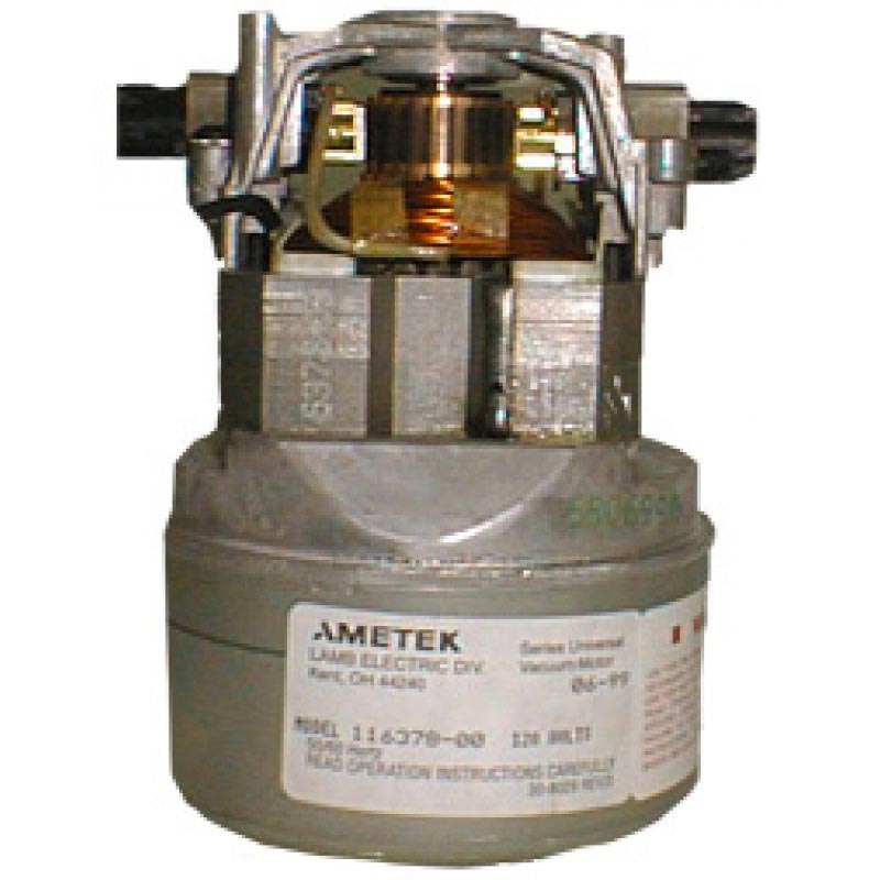 Ametek Lamb 116378-00 Vacuum Motor 4.3in Diameter 120V Vacuum Motor Thru-Flow Design 2 Stage 8.660-304.0