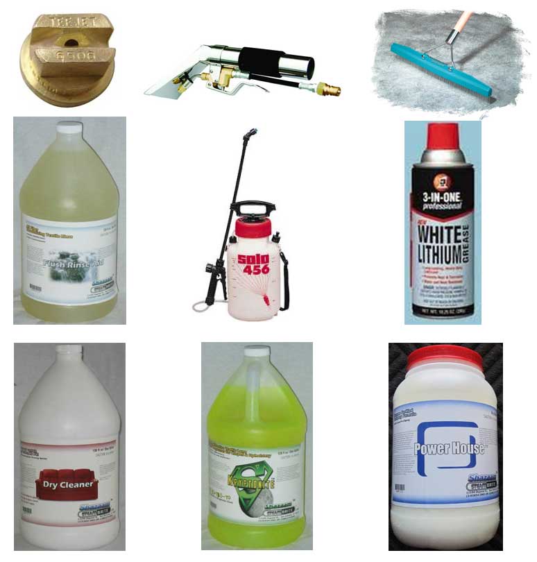 SBMKit1, Carpet Cleaners Basic Accessory Starter Kit 1, Rake Cleaners Pump Up Sprayer SBMKit1