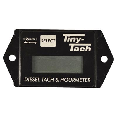 Tiny Tach DTL-6 For Deisel Engines with a 6mm Size Transducer Hour Meter / Tachometer