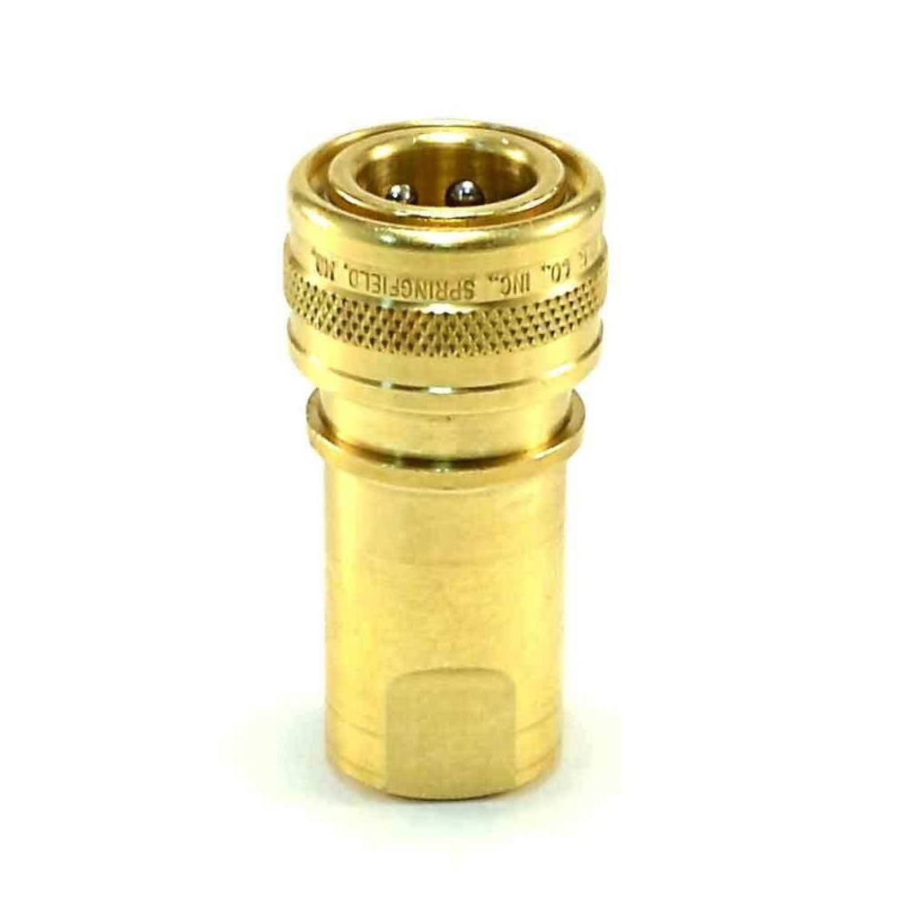 Foster QD, 1/4in Female Brass Quick Disconnect, Mytee B102  25-001  FH2B  8.697-350.0, Socket Coupler