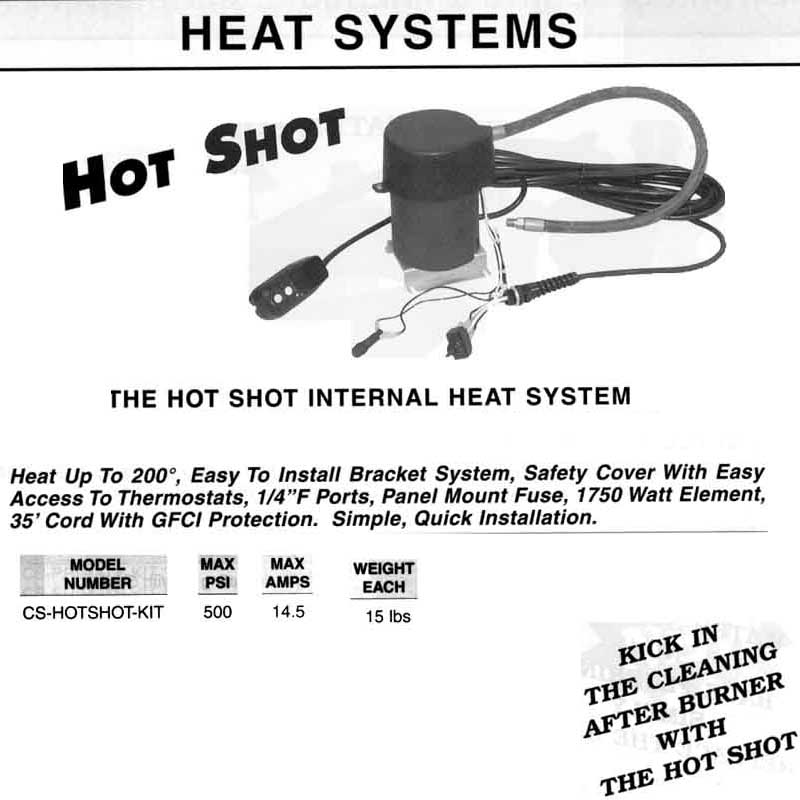 Pumptec CS-HOTSHOT-KIT, Internal Portable Carpet Cleaning Extractor Hot Shot Heater DIY Kit