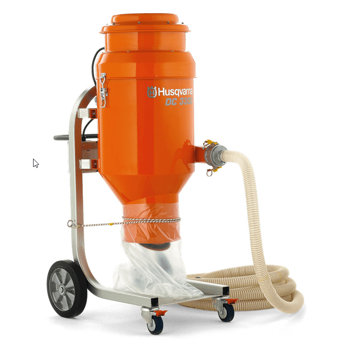 Husqvarna 965196016 DC 3300 Dust and Slurry Collector 3IN Hose 4HP 240V 1 Phase Freight Included  DC3300 GTIN NA