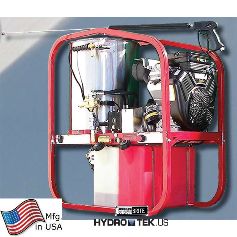 Hydrotek Hot2Go SK40004HH Skid Hot Gas Pressure washer 4000 psi 3.5gpm 389cc Gas Engine