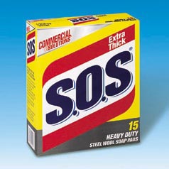 CLO 88320, SOS Pads Case, S.O.S INST. SOAP PAD, 12/15 PK, CLO 88320,  180 units