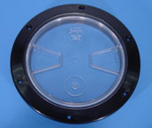 Clean Storm 260-64A, Clear 6IN Screw In Waste Tank Lid Universal Vacuum Lid, Flat top, 2086A G056  Cover 8.680-603.0