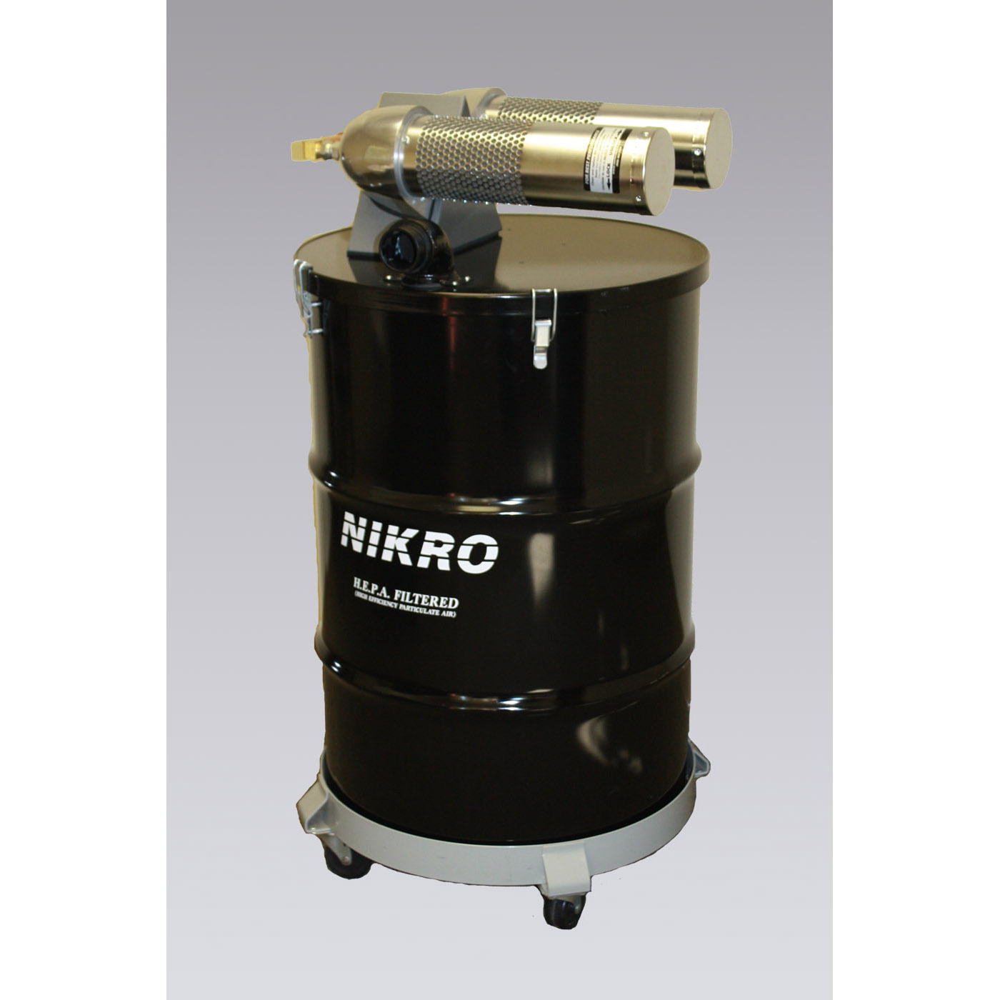 Nikro AHD55TWN Painted Steel Pneumatic Vacuum/ Compressed Air Powered Vacuum (HEPA)