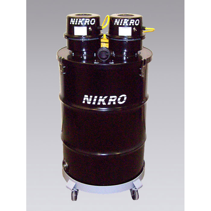 Nikro DPDUAL-220 55 Gal Dual Motor Wet/ Dry Vacuum International - DP55230-220v - DP55DUAL-220v