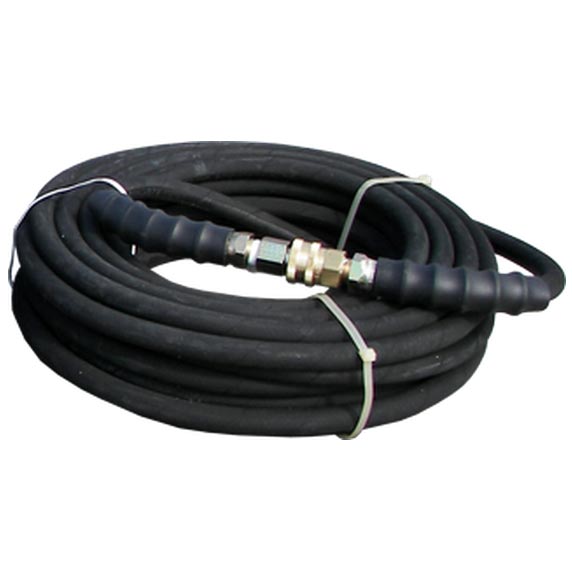 Clean Storm Hose 200 ft X 3/8 in ID X 1 wire 4000 psi 3/8 in Mip x Swivel HOS245 with Couplers