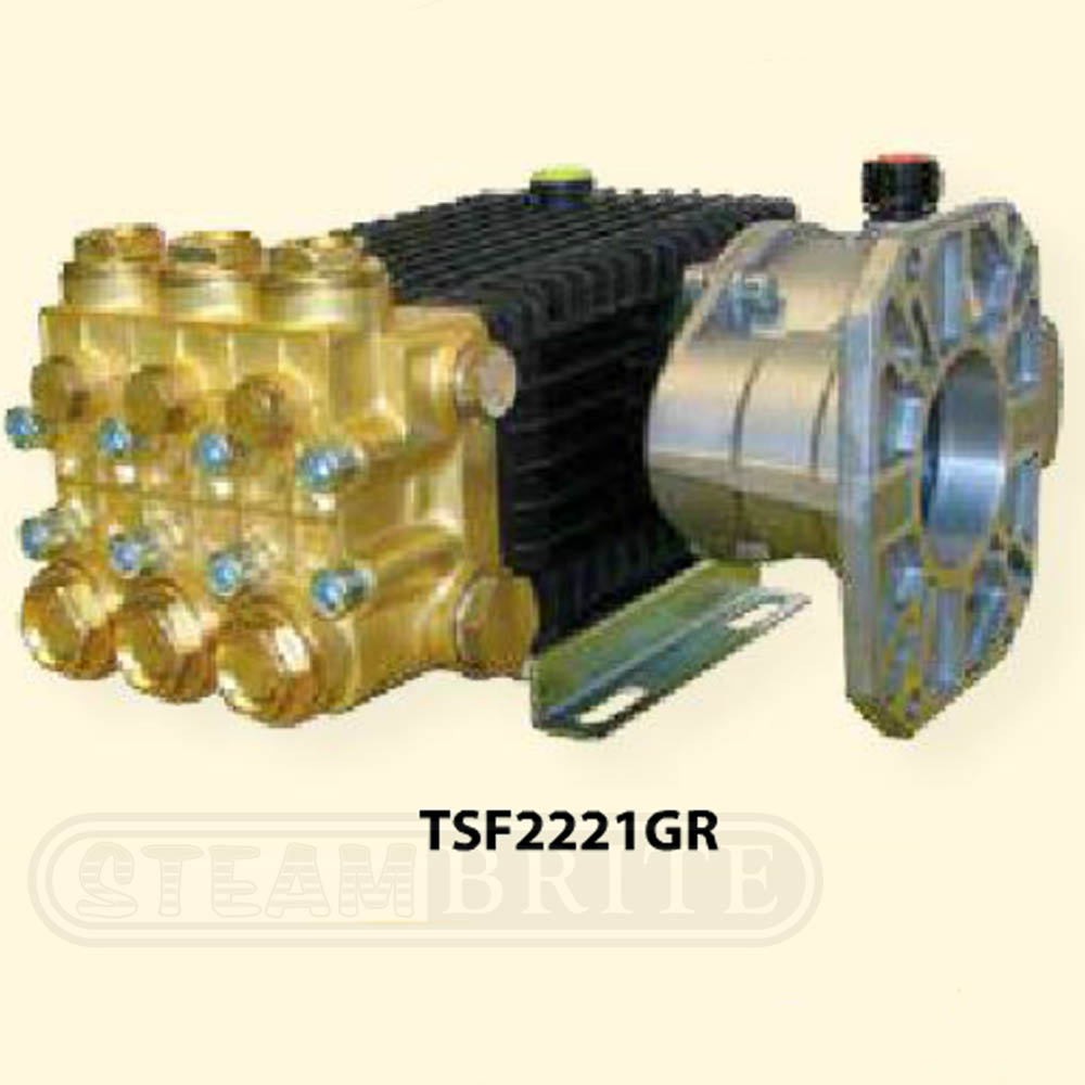General Pump TSF2221GR, Gear Reduced Triplex Plunger Pump, 3000psi 1450rpm 8.5gpm