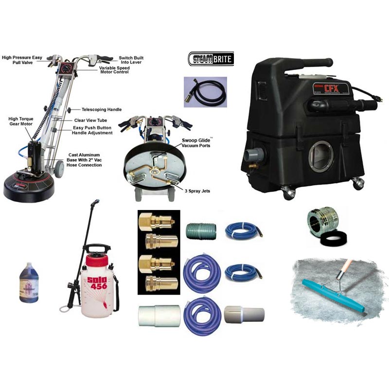 Rotovac Bundle CFX 360i High Flow Extraction Power Wand Starter Package Carpet Cleaning System