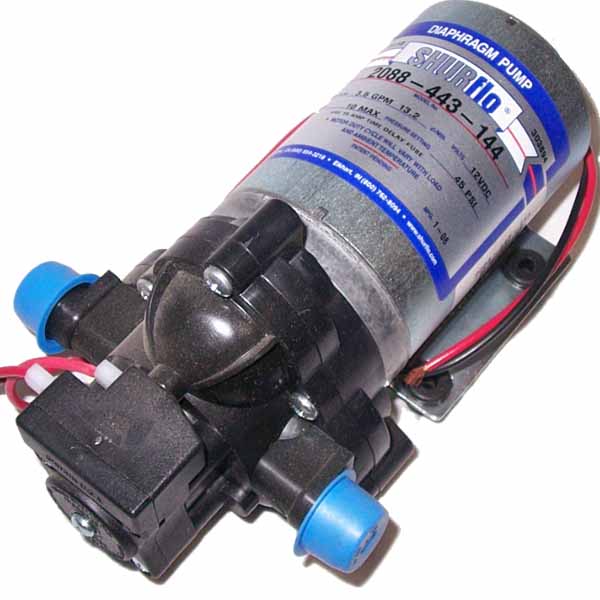 Shurflo 2088-443-144, 12VoltsDC 30psi 3.5Gpm, Standard Demand Pump, Intermittent duty