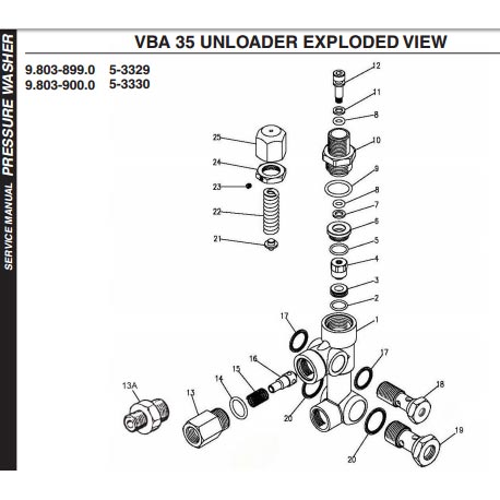 Karcher 8.717-672.0 - Vba Unloader O-Ring Kit - 753025 - 70-262800