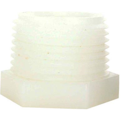 White Nylon Plastic Bushing 3/8 in Mip X 1/8 in Fip 28660W  28-660W