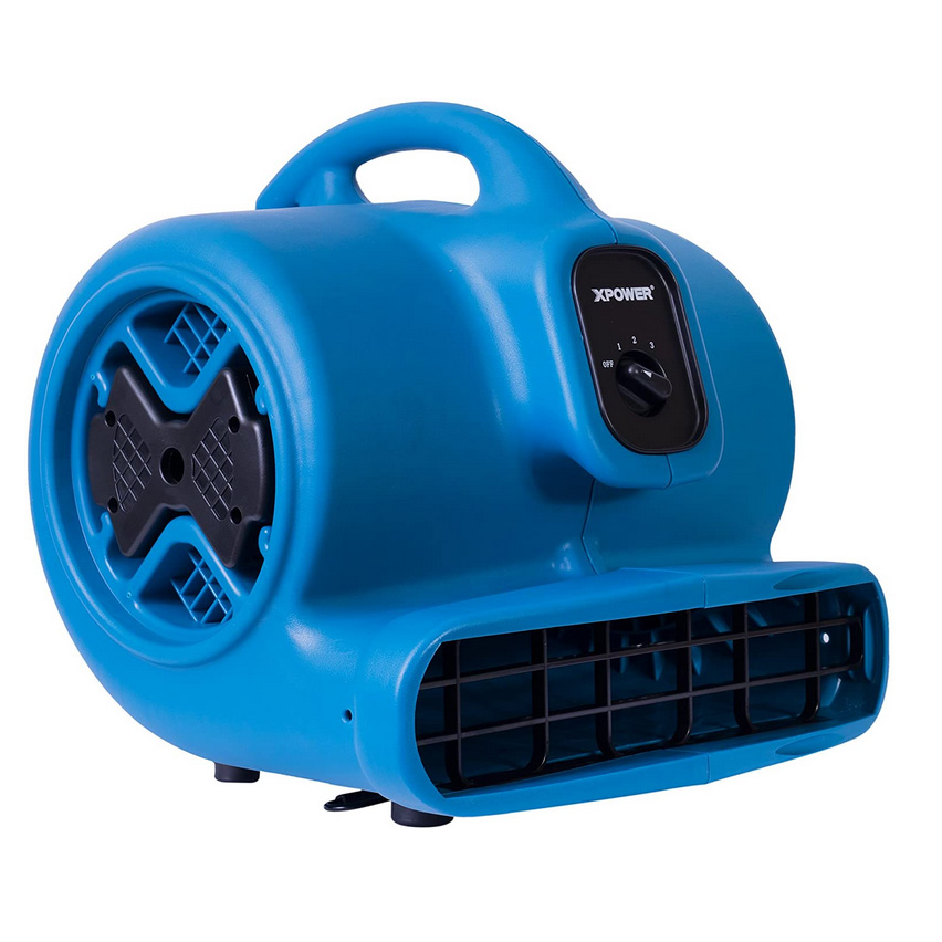 XPower P-630 Blue Carpet Restoration Air Mover Stackable light weight p630