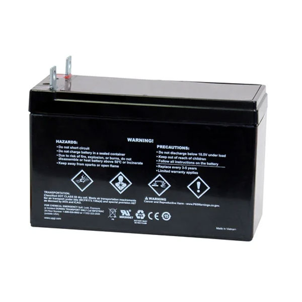 Clean Storm 20200910 12 Volt UPG Sealed Lead Acid Generator Battery — AGM-type 9 Amps Screw In Terminals
