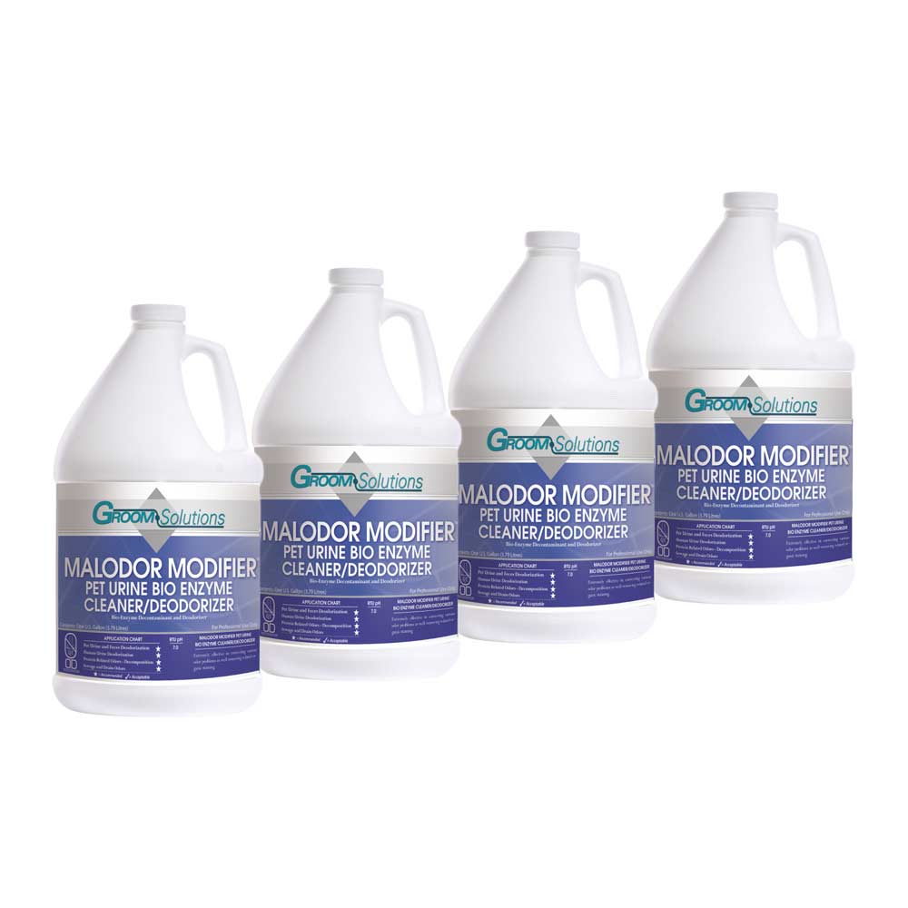 Groom Solutions CD505GL-4 Malodor Modifier Enzyme Cleaner Odor Neutralizer 4 x 1 Gal Case