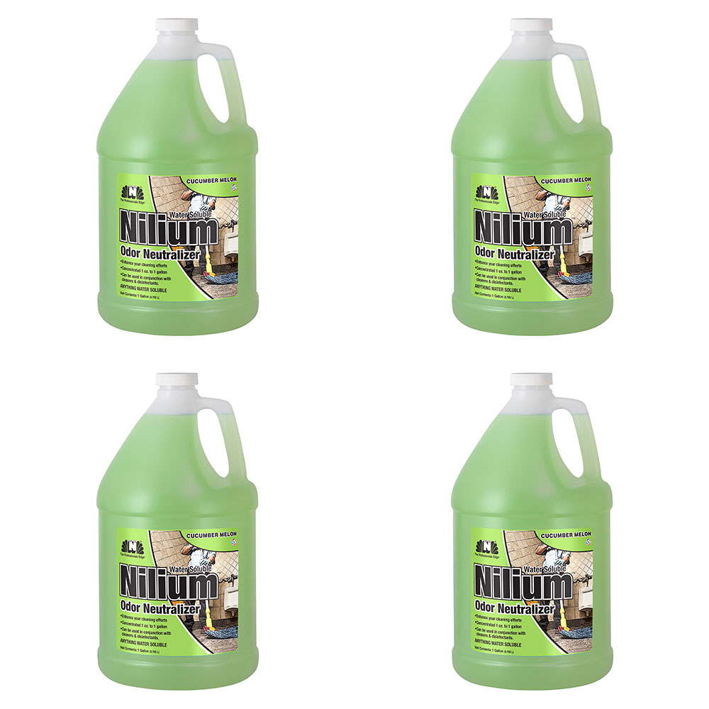 Nilodor 128 WSCM Nilium Cucumber Melon Water Based Deodorizer (Case of 4x Gallons) GTIN 20021883021450