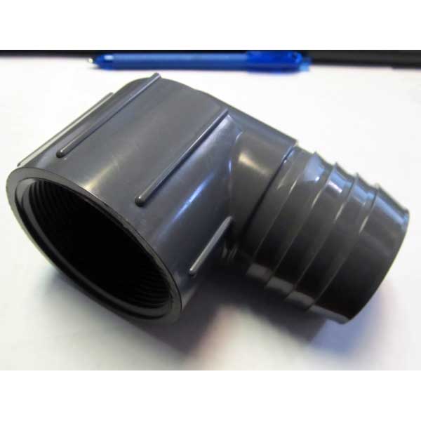 Lasco 2 Inch Fip X 2 Inch Barb Insert 90 elbow Plastic [1407020] Connector PHY052-222  E109
