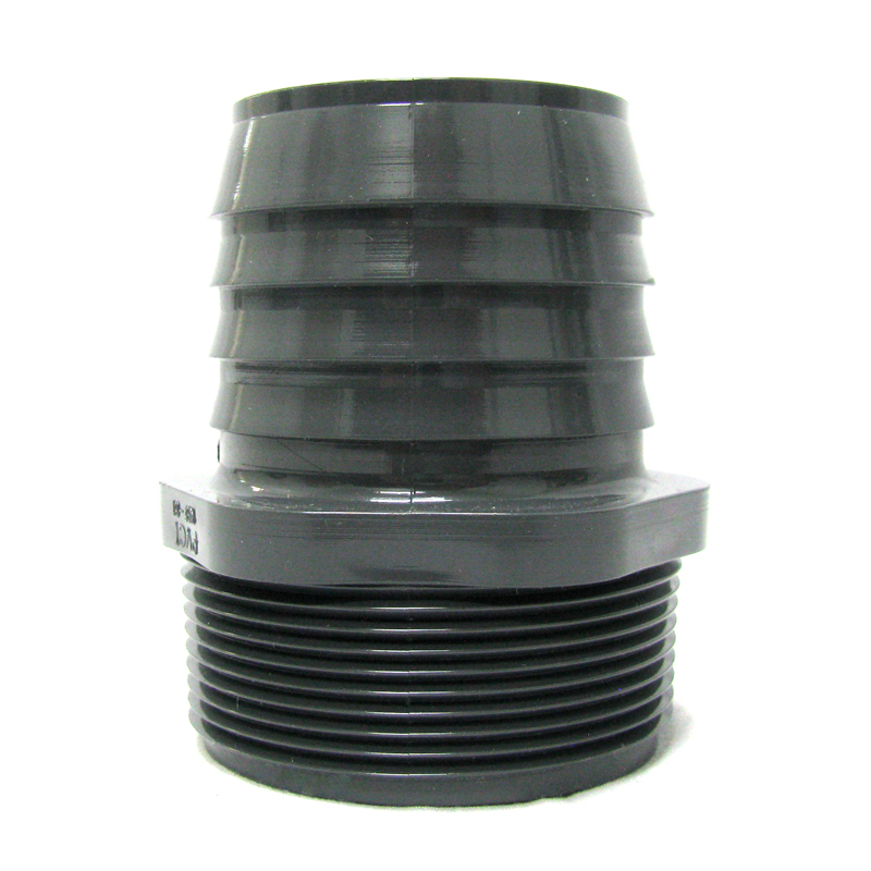 Clean Storm 254649 2in Mip X 2in Barbed Truckmount vacuum hose connector Plastic Nipple Insert Fitting