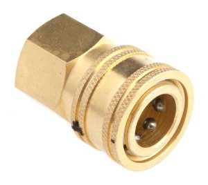 Pressure Washer QD 3/8in Fip X 3/8in Female Socket Coupler Brass [20161114]  801569