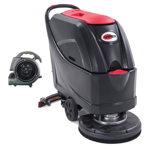 202413008 Viper AS5160-US Scrubber 20in 60L 24V 130 a/h WET Batteries Air Mover and Freight Included
