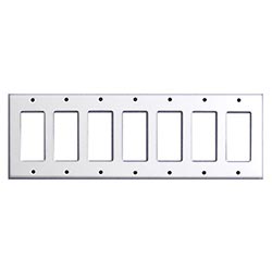 7 Gang Wall Plate White Decora Metal 20151106 Cover