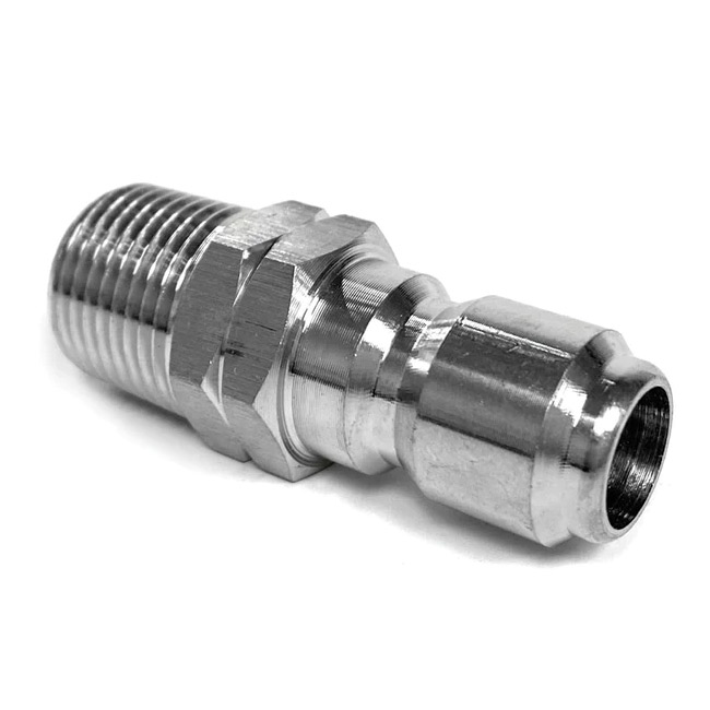 Karcher 8.707-152.0 3/8 Male Pipe X 3/8 Male Nipple Plug Pressure Washing Stainless Steel Quick Coupler 87071520 QD