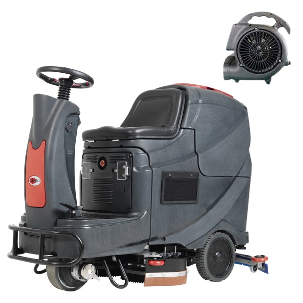 202413037 Viper AS710R-TPPL 28in Ride-On Scrubber 128 A/H TPPL Batteries Air Mover and Freight Included