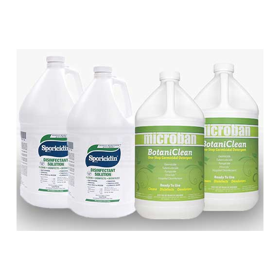 Clean Storm 20130102 Air Duct Cleaners Chemical Starter Package 4 Bottle Case Microban BotaniClean