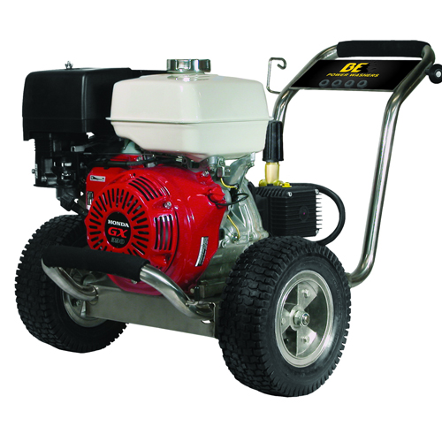 BE Pressure PE4013HWPSCOMZ Stainless Steel Cold Water Pressure Washer Honda Engine 4000psi 4gpm   777897105704