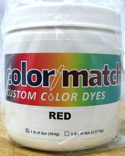 Color Match Carpet Dye - Red - 1LB D01-1D