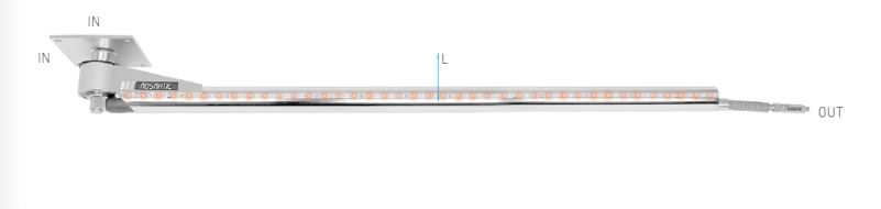 Mosmatic Ceiling Boom with LED DKPbl 66.249 6 ft 9 in