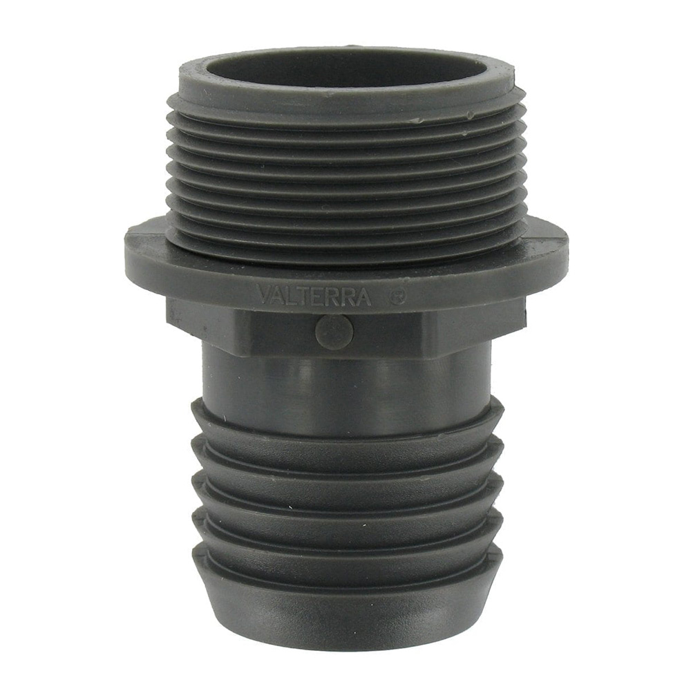 Clean Storm H229 Hose Connector 1-1/2in Plastic Barbed X 1-1/2in MIP W/flange 7180G K00665-1 Hydramaster 000-052-226
