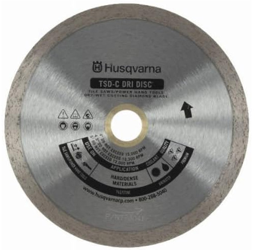 Husqvarna 542761264 Diamond Tile Cutting Blade 10IN X .06 Wide 5/8 Arbor TACTI-C TSD-C ENO25 GTIN 805544684811